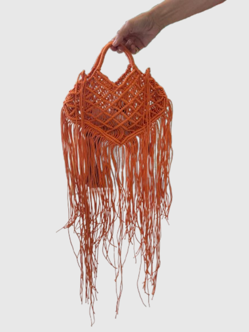 Bolso flecos macramé - 3 colores