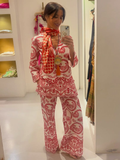 Camisa troquelada roja