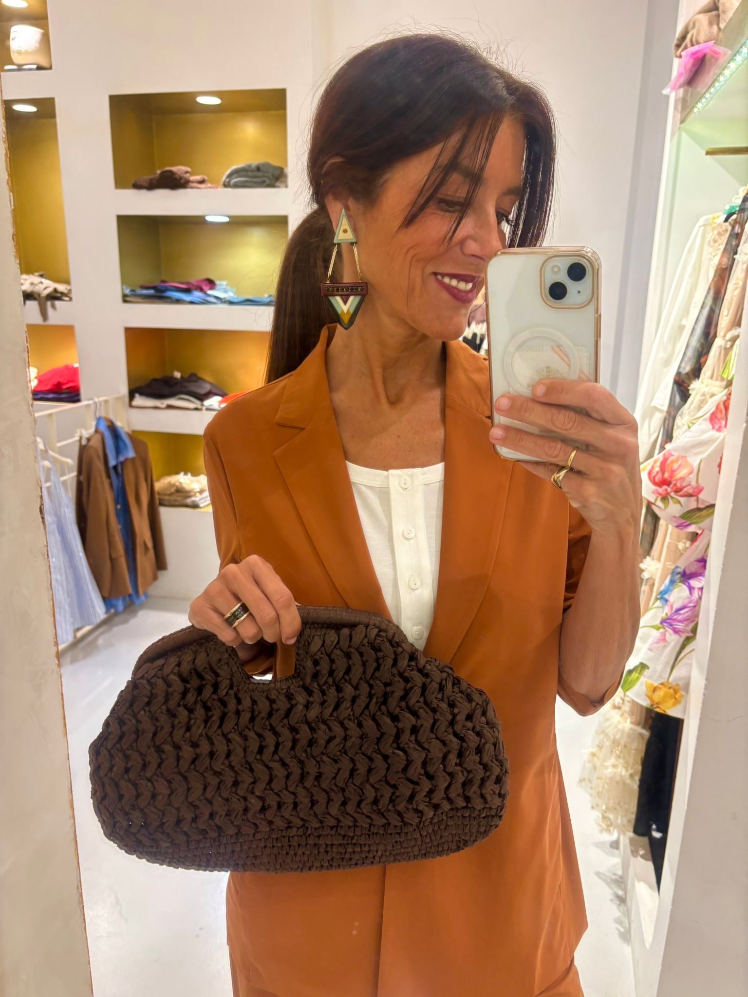 Traje chaqueta camel