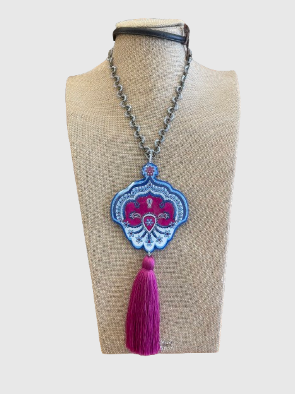 Collares pompón - 2 colores