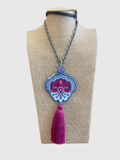 Collares pompón - 2 colores