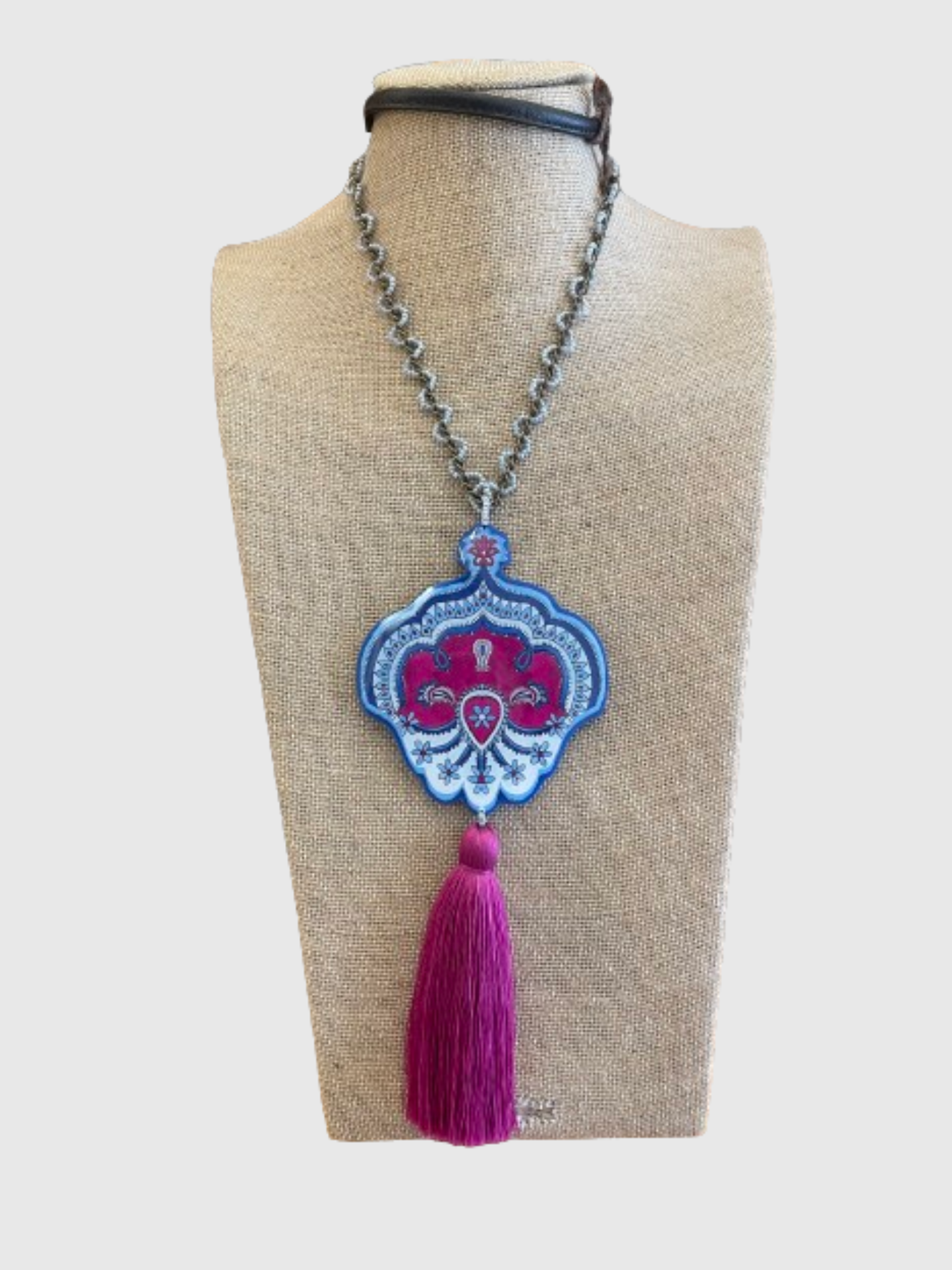 Collares pompón - 2 colores