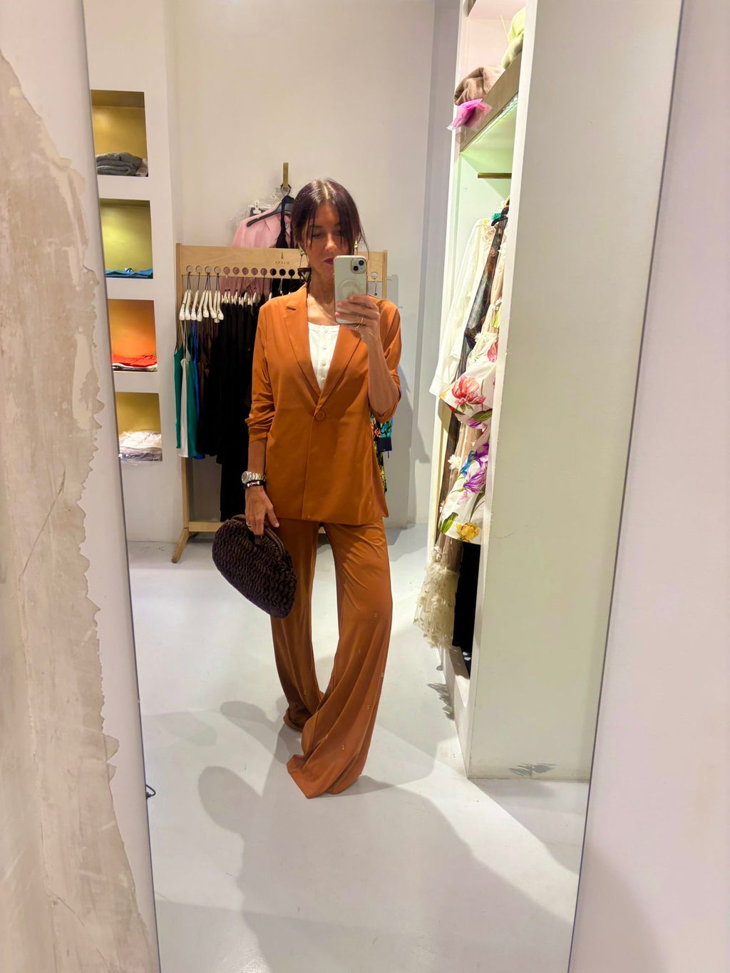 Traje chaqueta camel