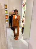 Traje chaqueta camel