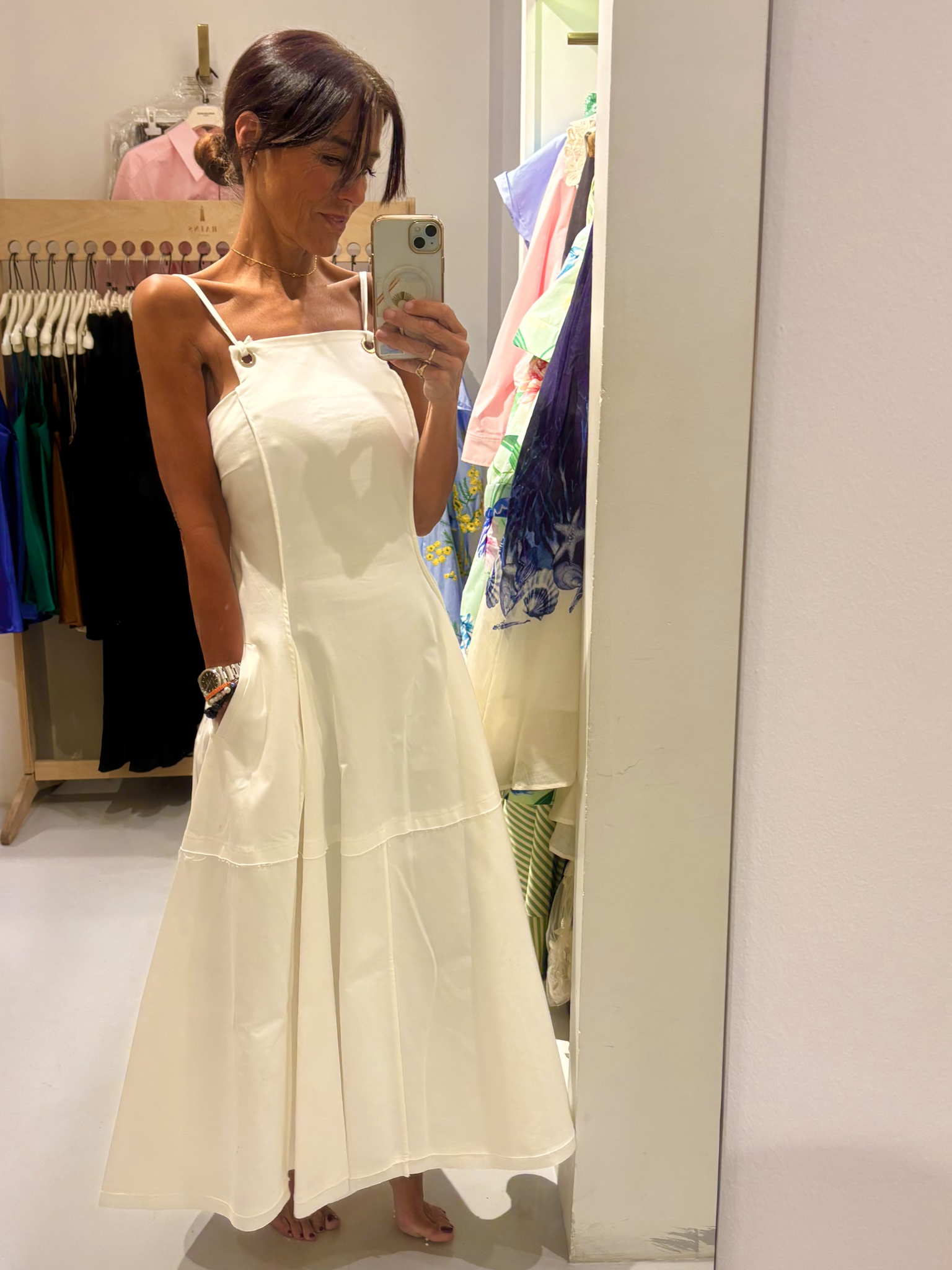 Vestido tirantes blanco