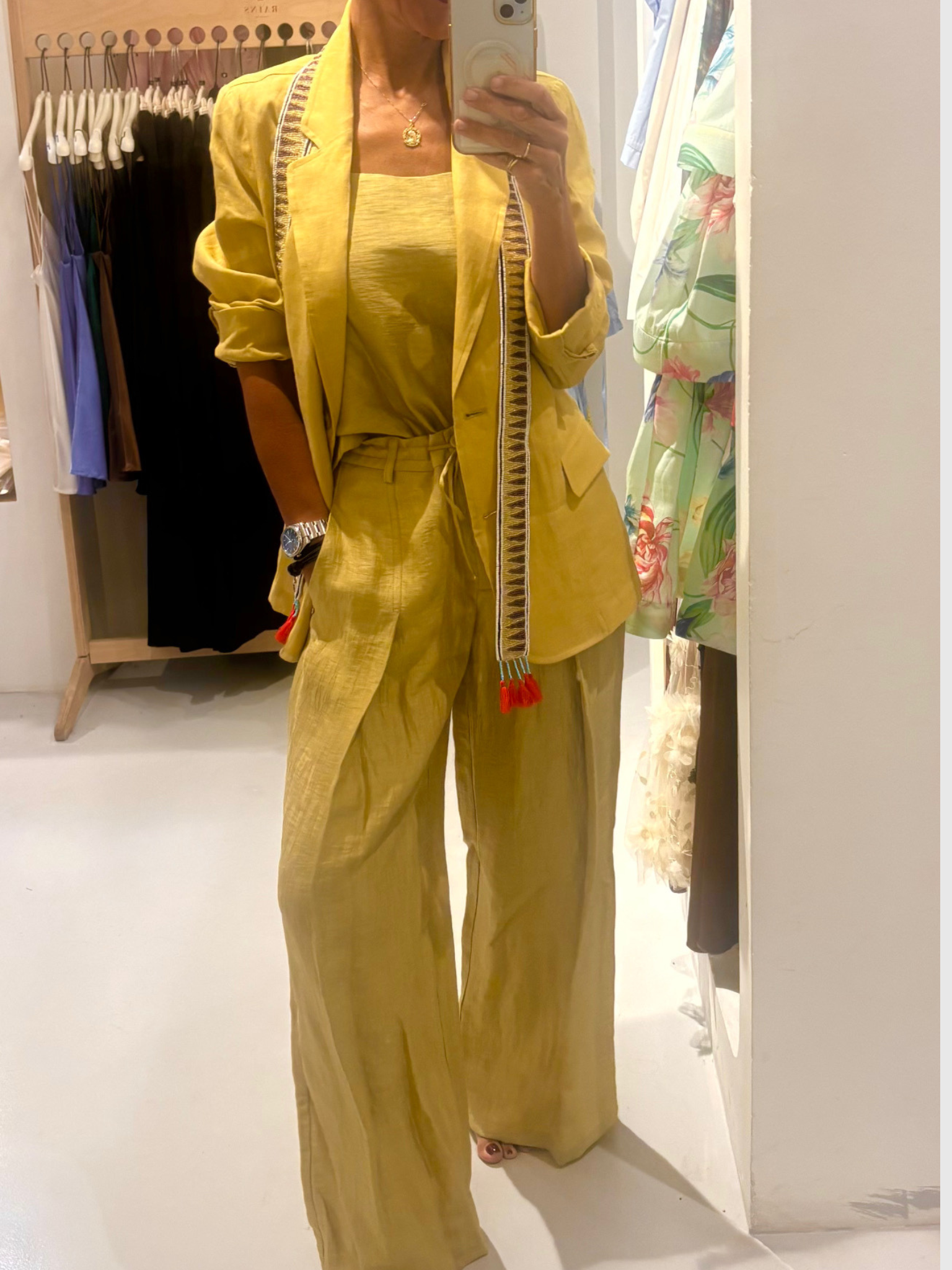 Traje chaqueta 100% lino