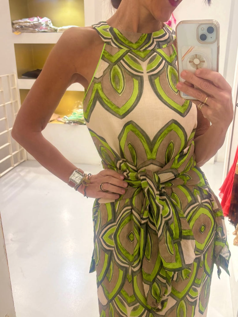 Vestido cuello halter - 2 colores