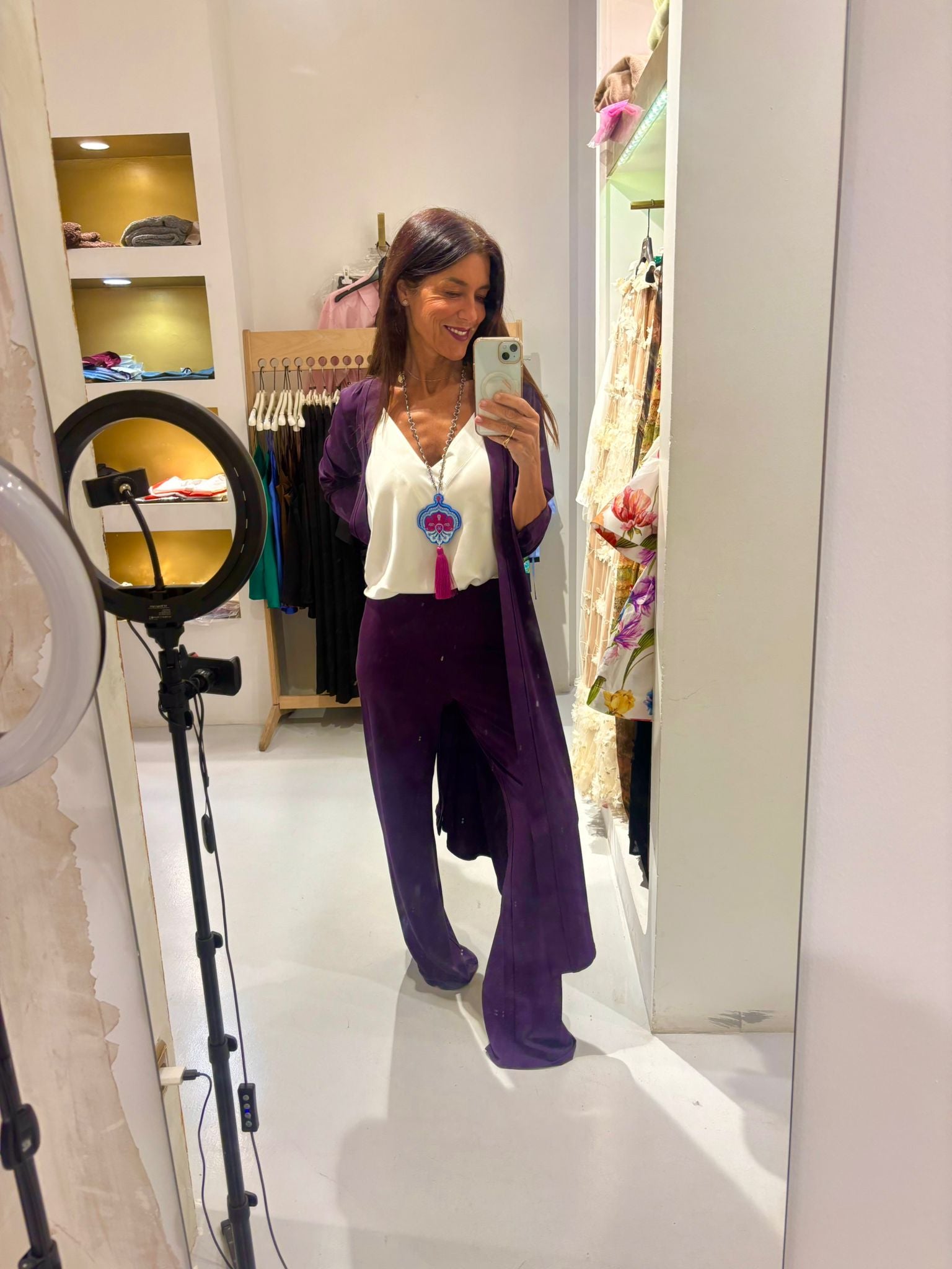 Pantalón berenjena