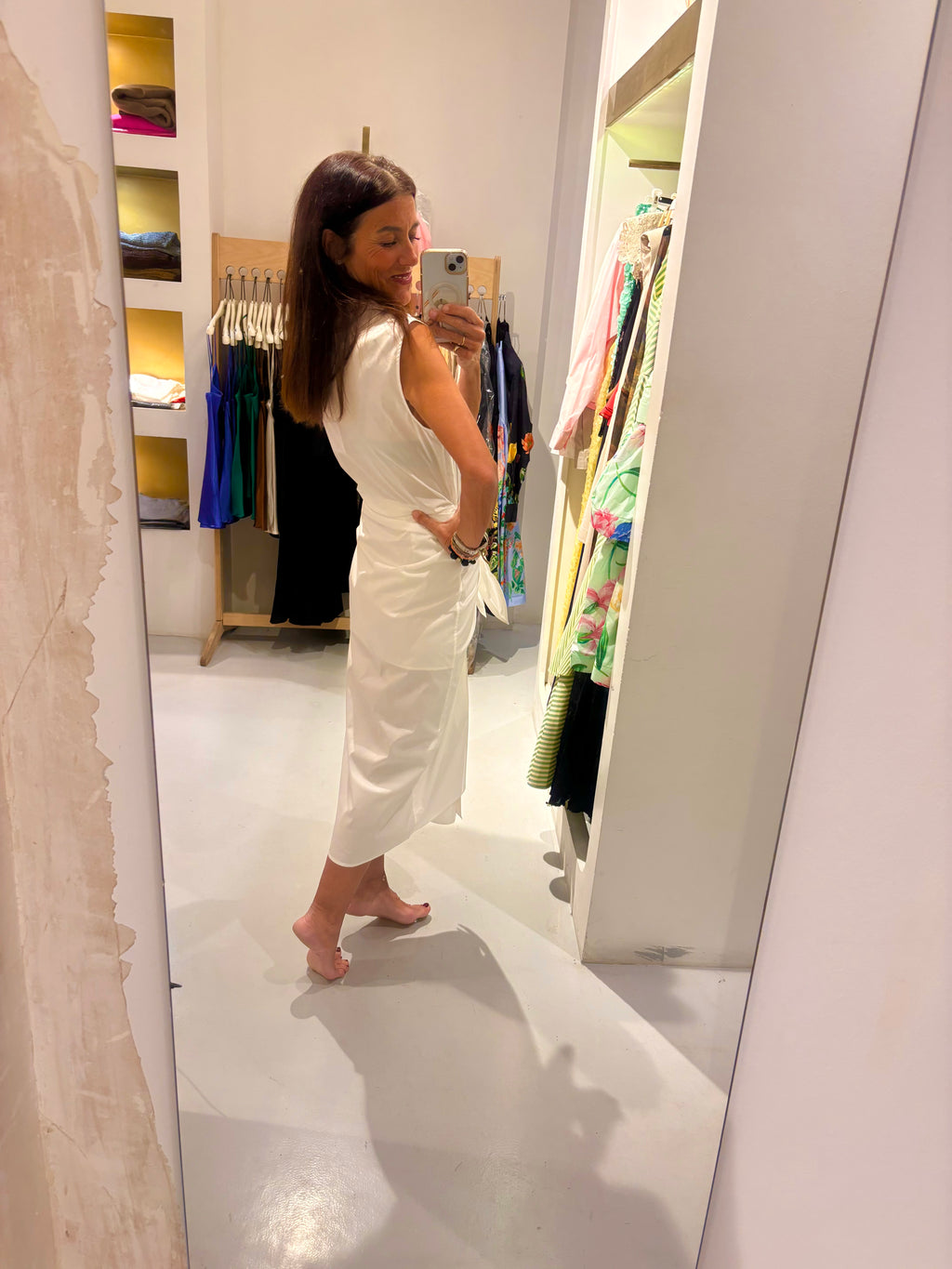 Vestido camisero blanco