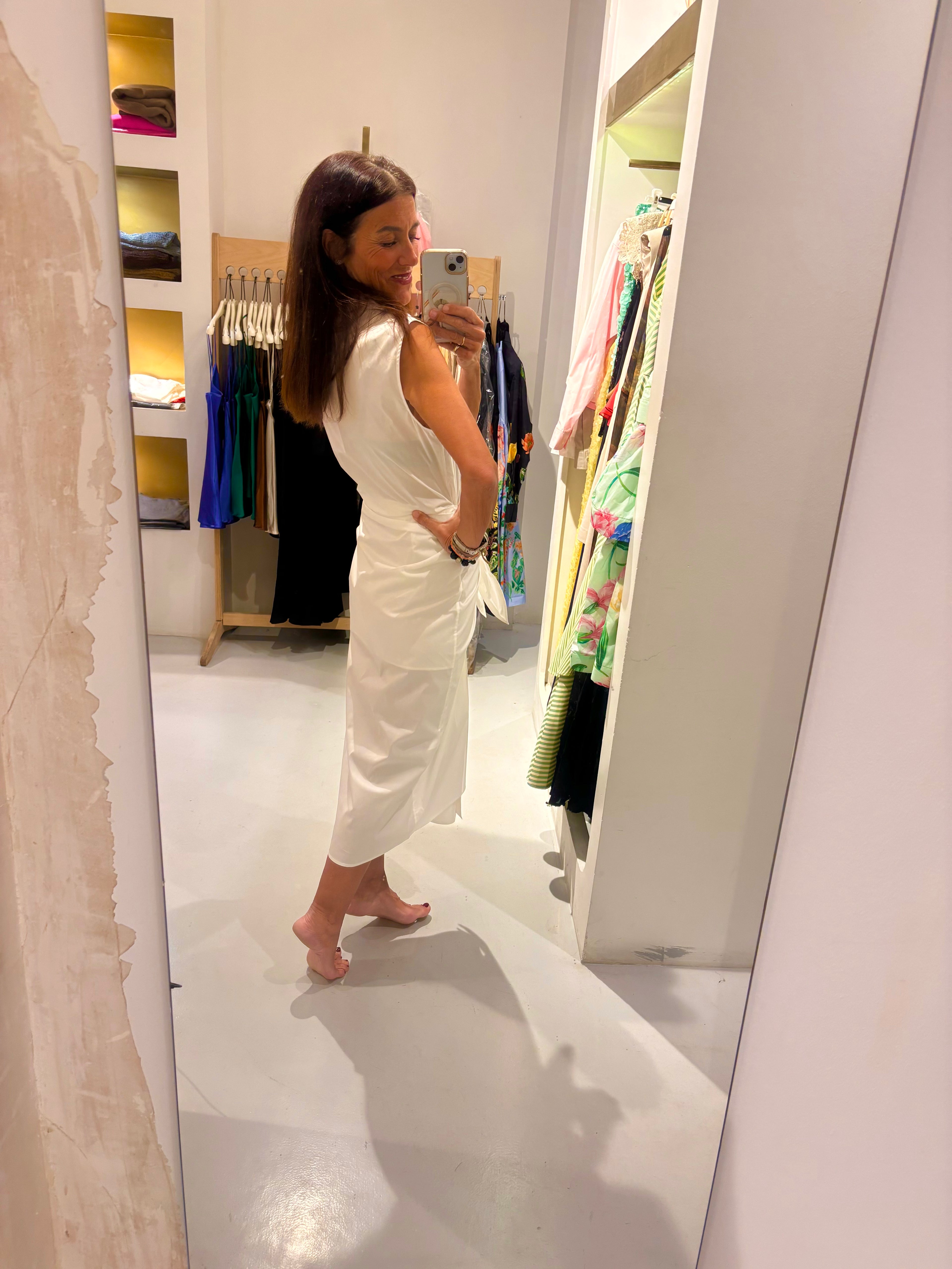 Vestido camisero blanco