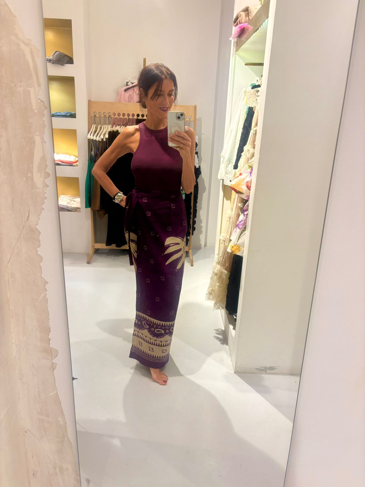 Falda pareo palmeras