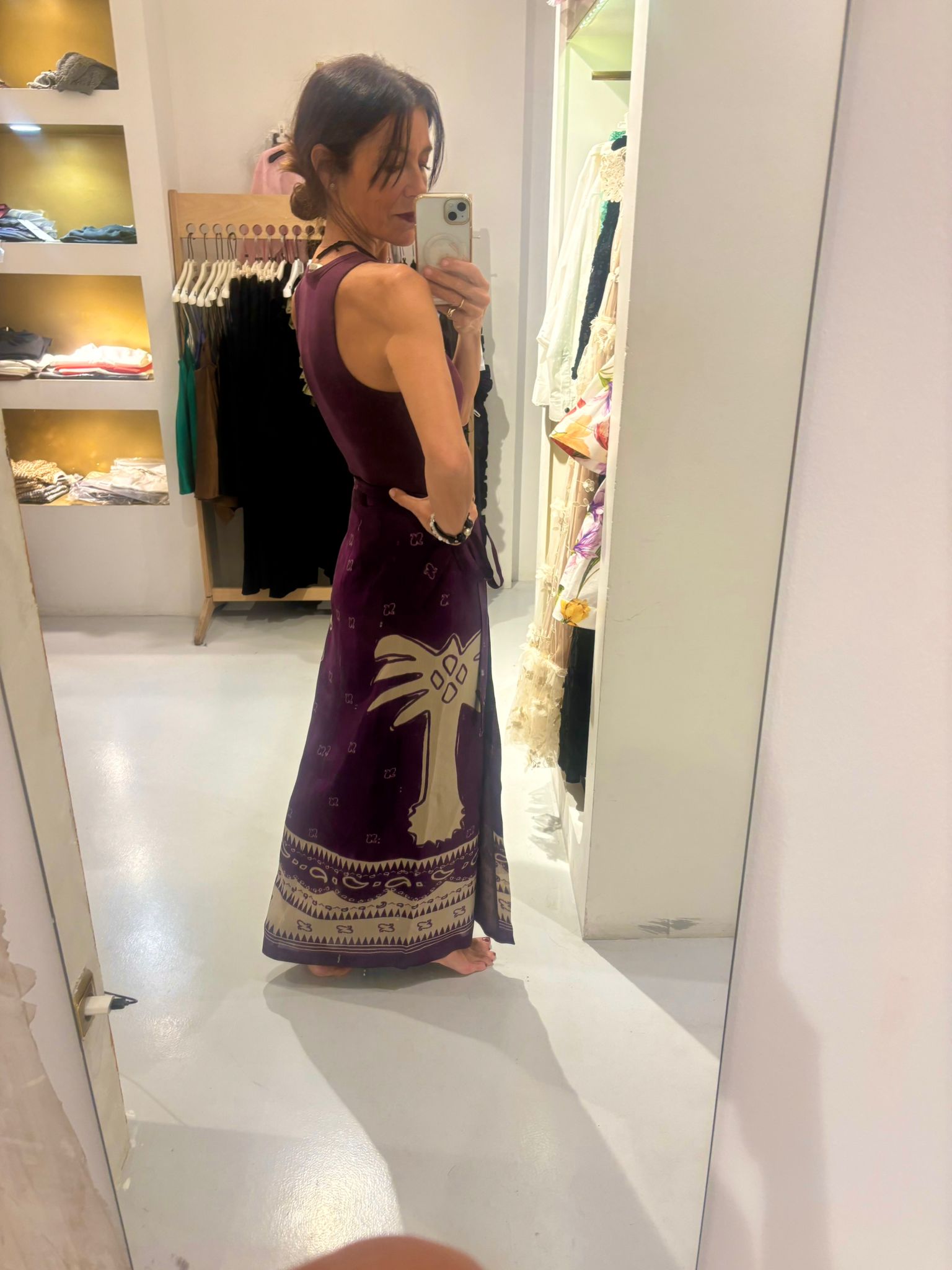 Falda pareo palmeras