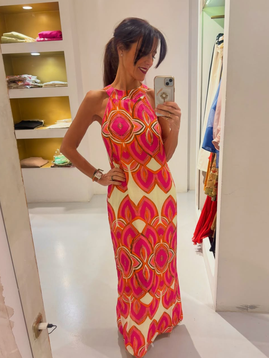 Vestido cuello halter - 2 colores